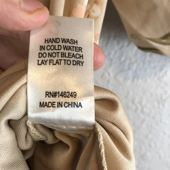 Aakaa Womens Babydoll Maxi Dress Small Floral Smocked Boho Cottagecore Elegant - Picture 8 of 12